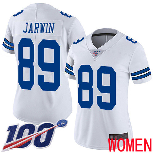 Women Dallas Cowboys Limited White Blake Jarwin Road #89 100th Season Vapor Untouchable NFL Jersey